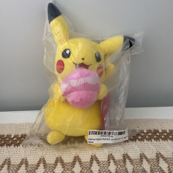 Jazwares Pokemon Day 8 inch V Day Plush Rose Puff Pikachu - Picture 2 of 3